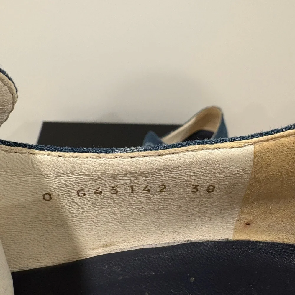 Chanel Denim Cork Loafer Denim Shoes Platform - Picture 9 of 10